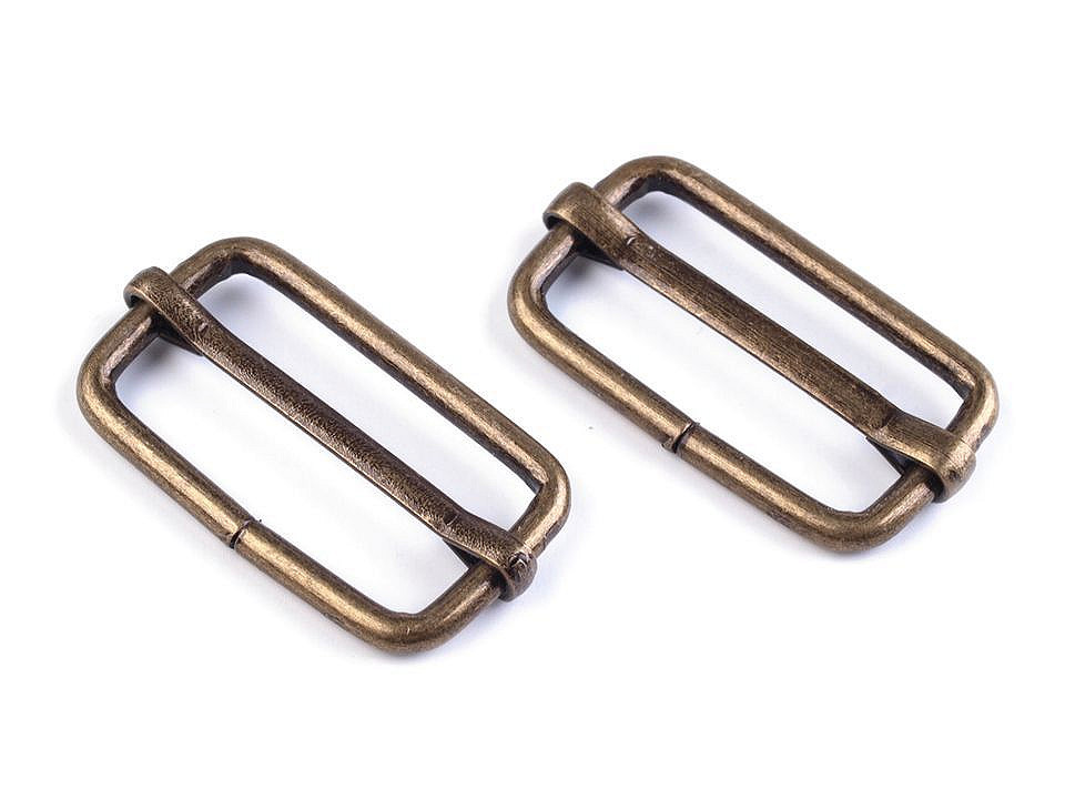 Adjustable slide buckle width 25 mm for webbing - Nickel (100 Pieces)