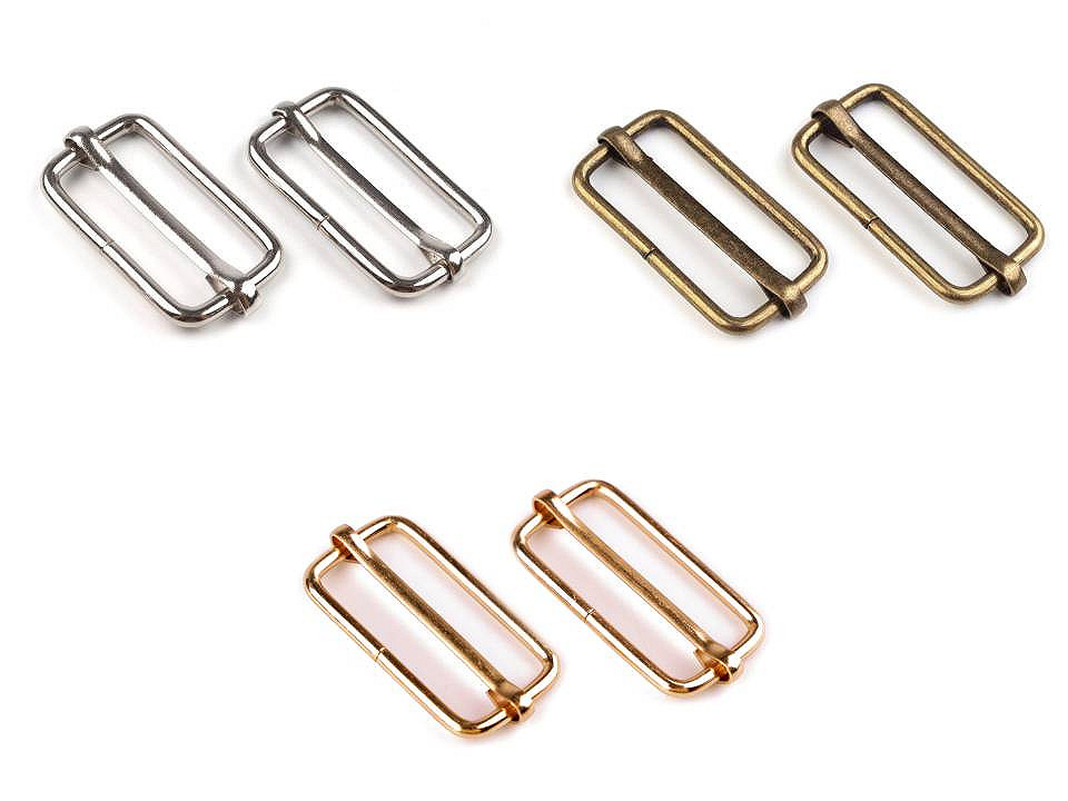 Adjustable slide buckle width 33 mm for webbing - Nickel (100 Pieces)