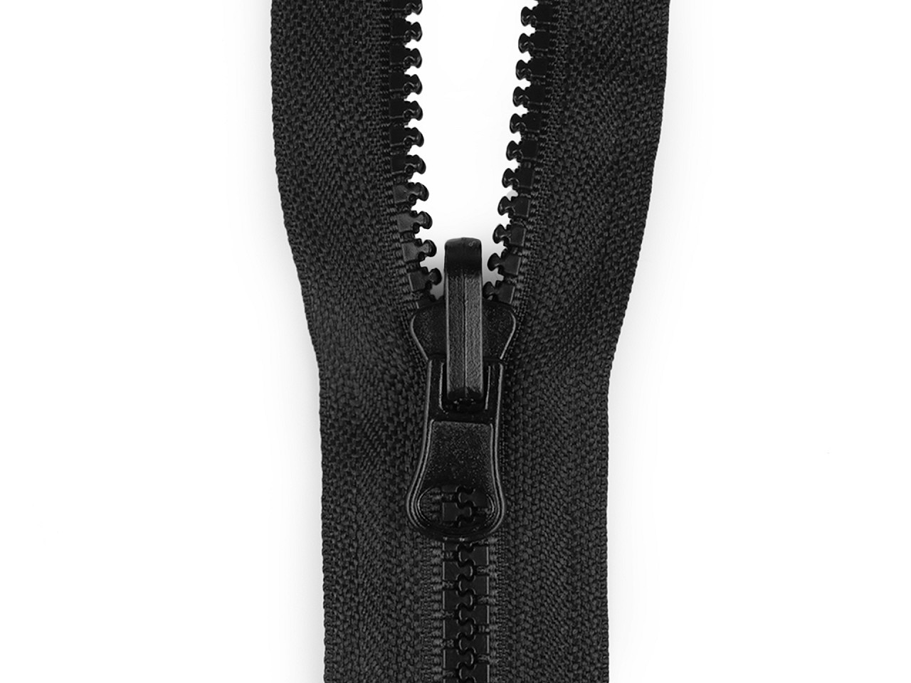 Reversible slider to plastic zippers no 5 - Black (50 Pieces)