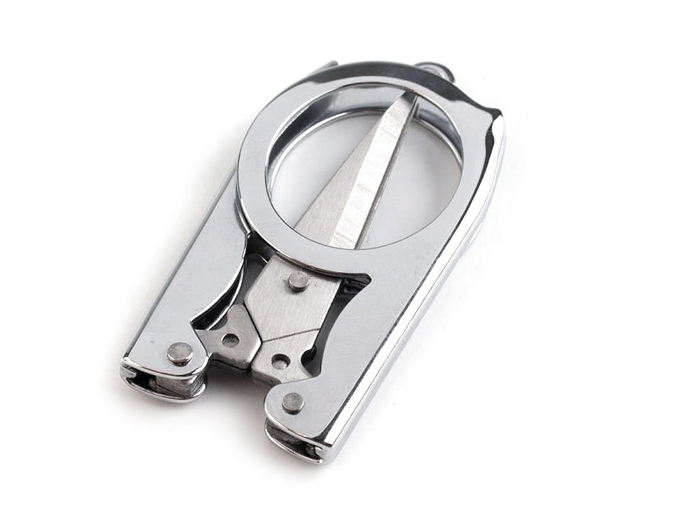 Folding scissors length 10 cm - Nickel (1 Piece)