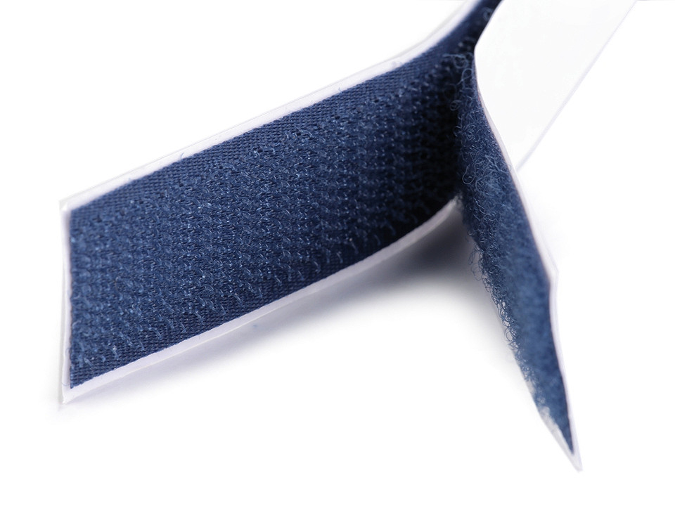 Adhesive hook and loop fastener width 20 mm - Mix black-white (24 Pairs)