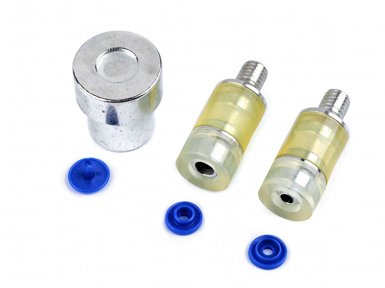 Hand press dies mold for eyelets size 16', 18', 20', 22' - Nickel (1 Set)