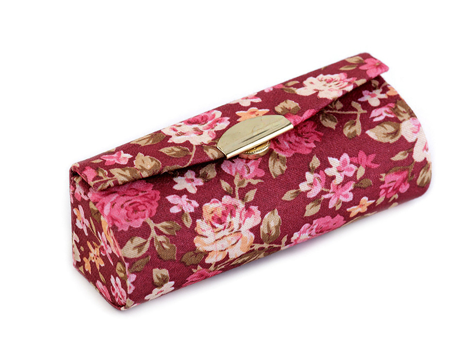 Lipstick holder case with mirror - Blue-violet (1 Piece)