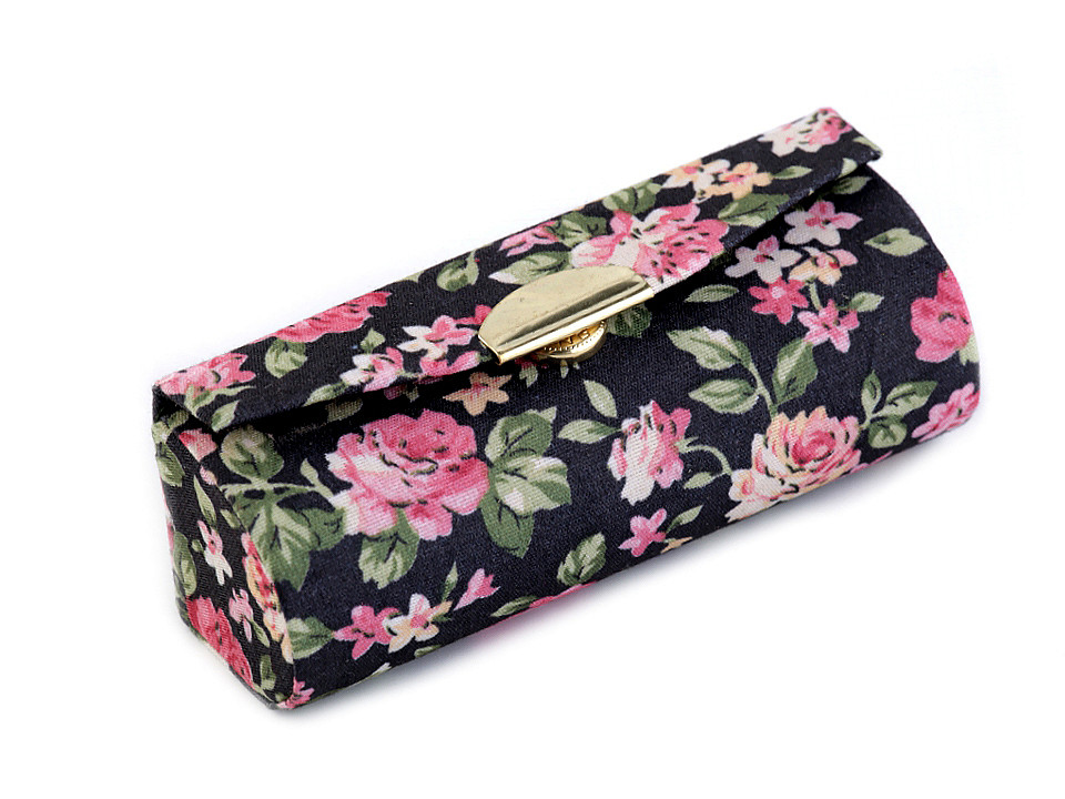 Lipstick holder case with mirror - Blue-violet (1 Piece)