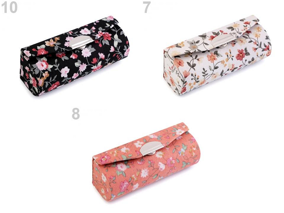 Lipstick holder case with mirror - Blue-violet (1 Piece)