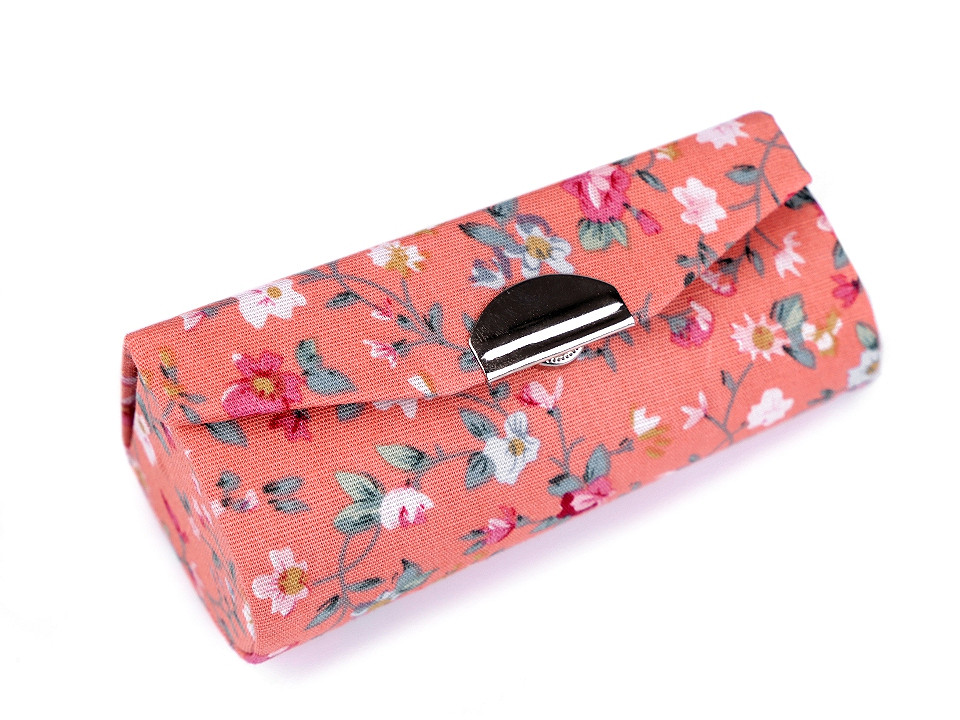Lipstick holder case with mirror - Blue-violet (1 Piece)