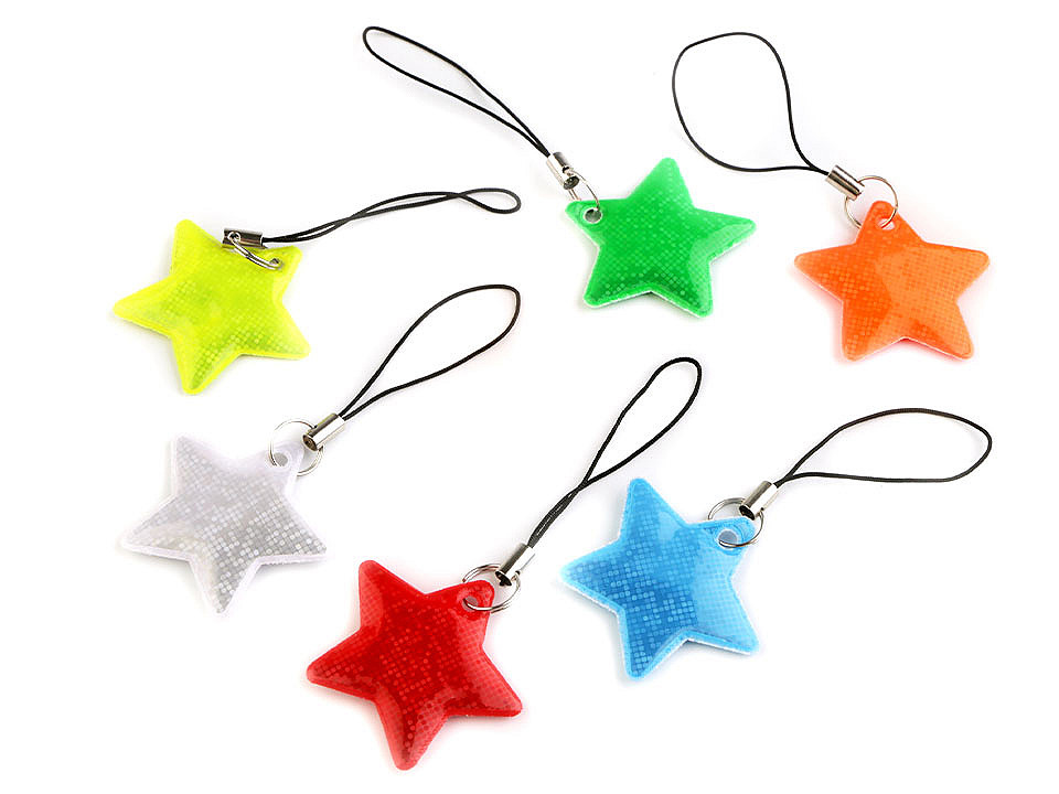 Safety star reflector - Pastel green (1 Piece)