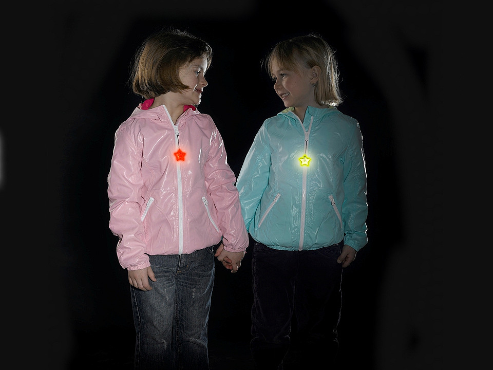 Safety star reflector - Pastel green (1 Piece)