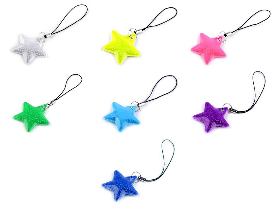Safety star reflector - Pastel green (1 Piece)
