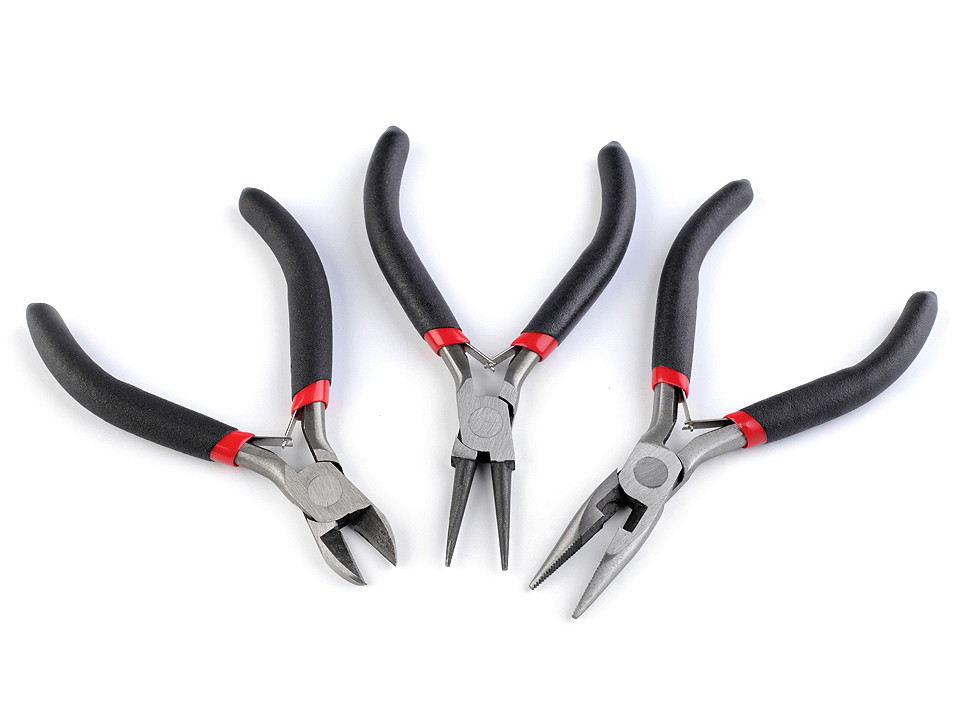 Set of jewellery pliers - Medium red (1 Set)