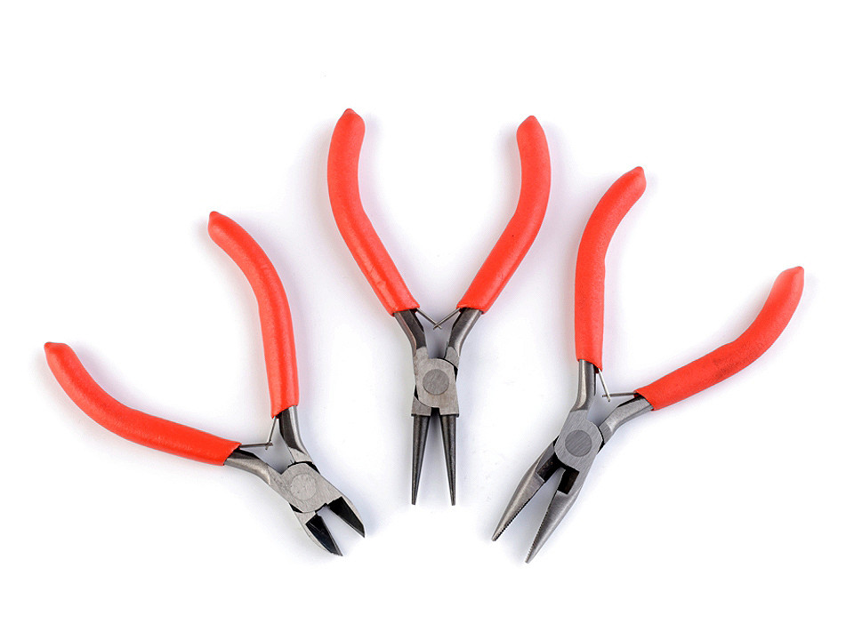 Set of jewellery pliers - Medium red (1 Set)