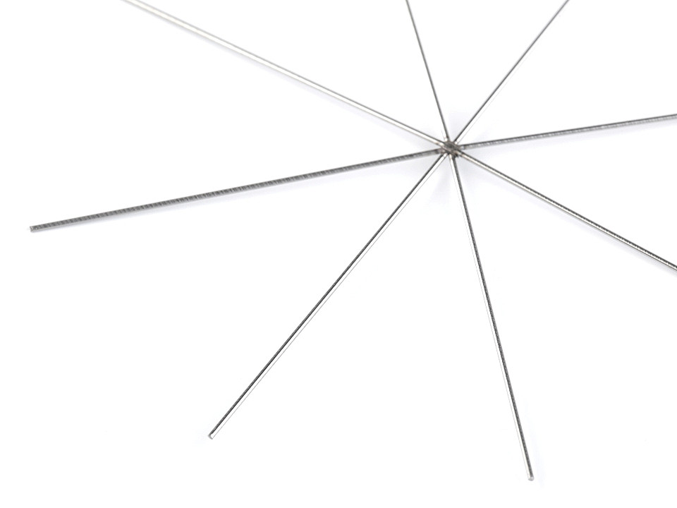 Christmas wire star / snowflake for beading diy ø10 cm - Platinum (50 Pieces)