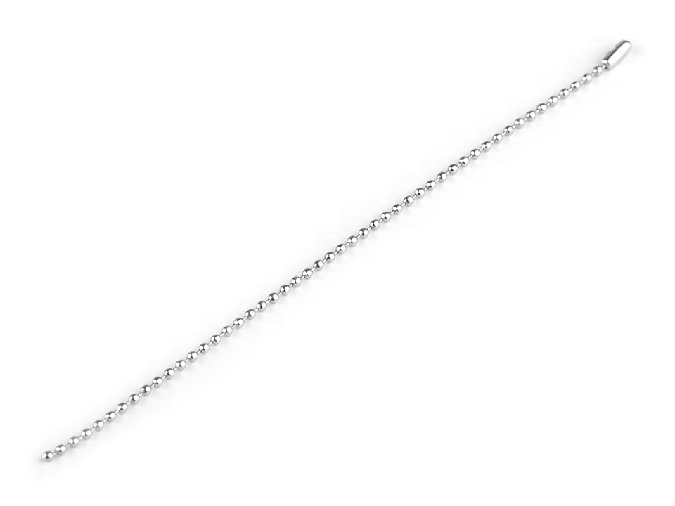 Ball chain with connector 18 cm - Nickel (1000 Pieces)