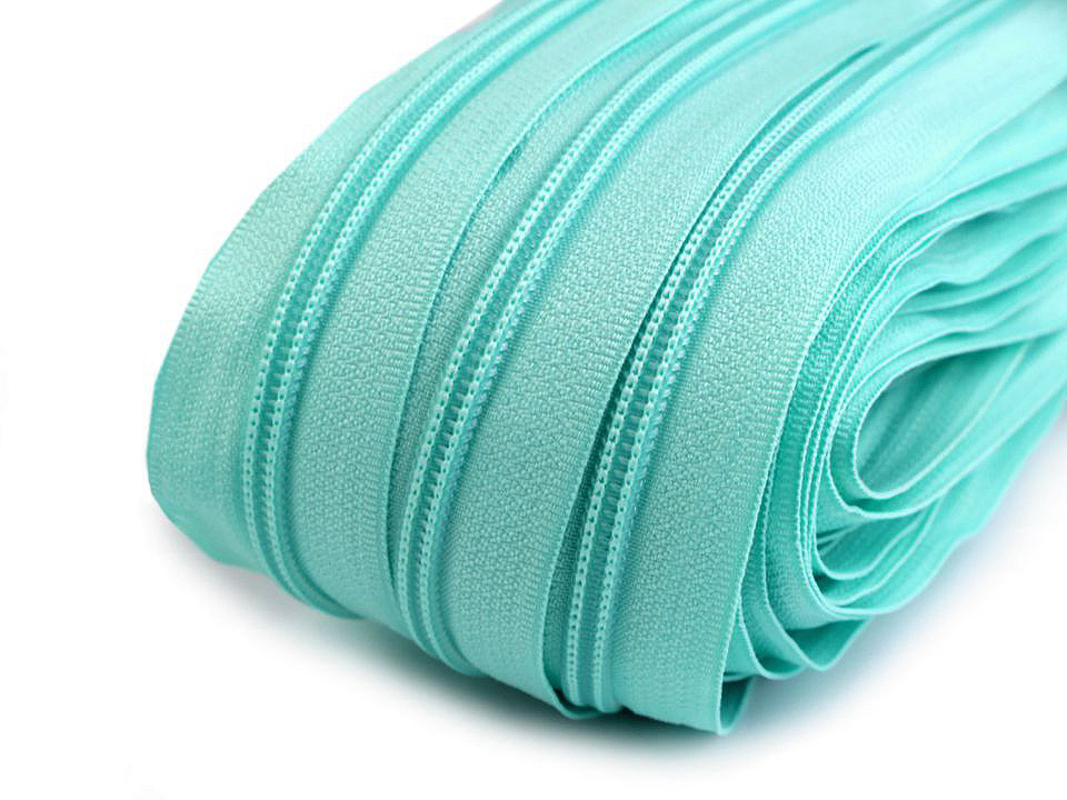 Continuous nylon zipper, no 5, for bx type sliders - Black (200 Meters)