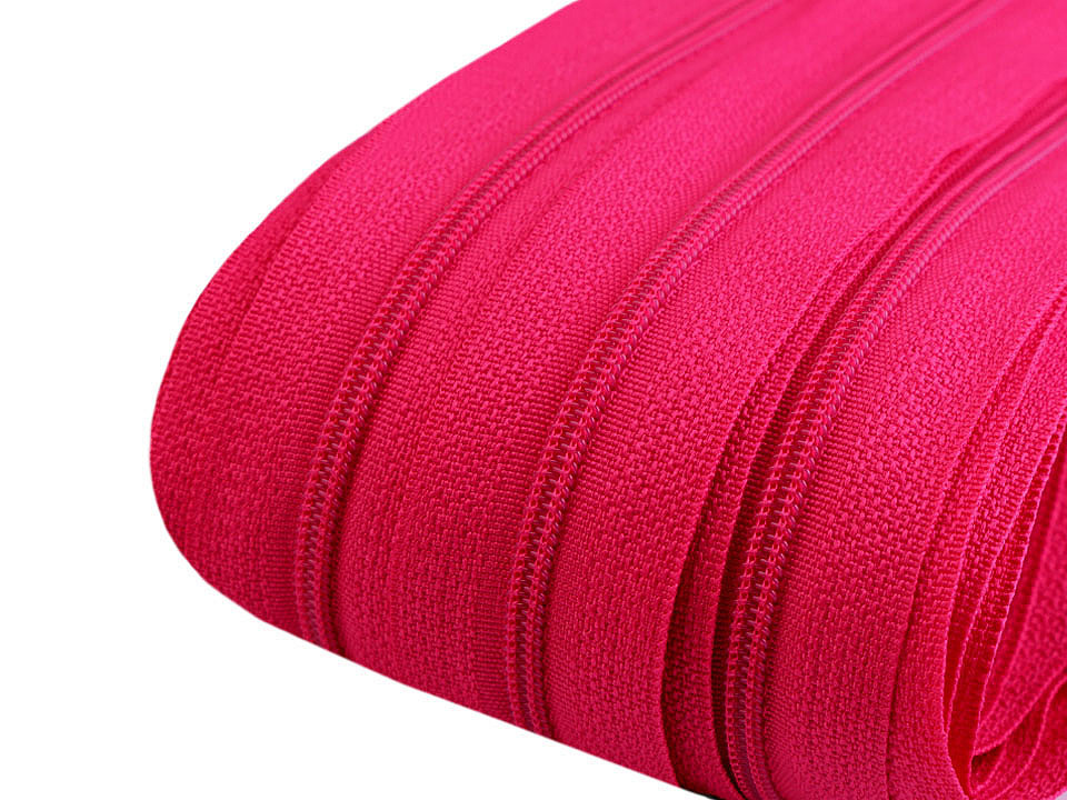 Continuous nylon zipper, no 3, for bx type sliders - Black (25 Meters)