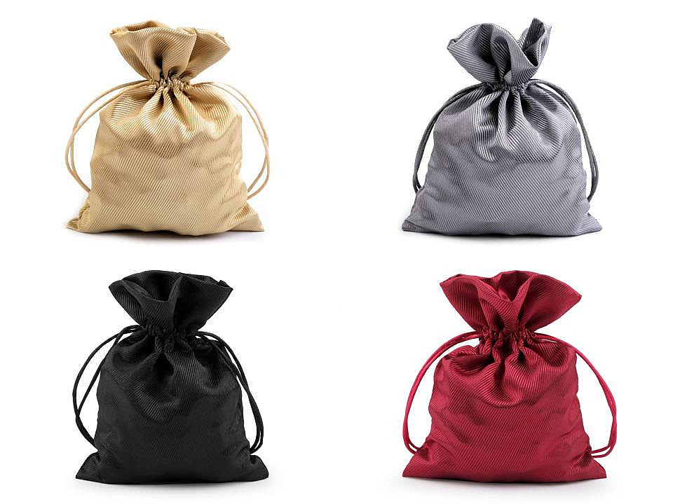 Satin gift pouch bag 13x18 cm - Blue dark (1 Piece)