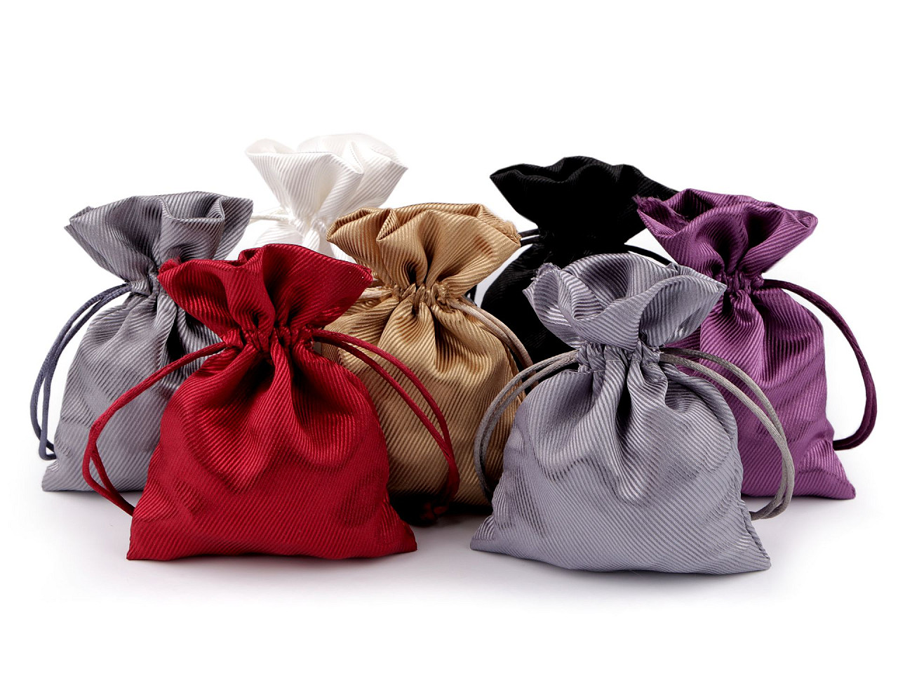 Satin gift pouch bag 9.5x13 cm - Gold lt. (10 Pieces)