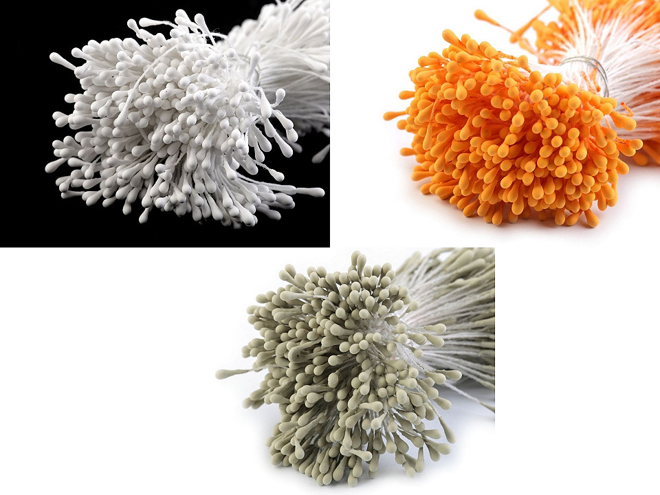 Artificial flower pistils / stamens - Powder (10 Bunches)