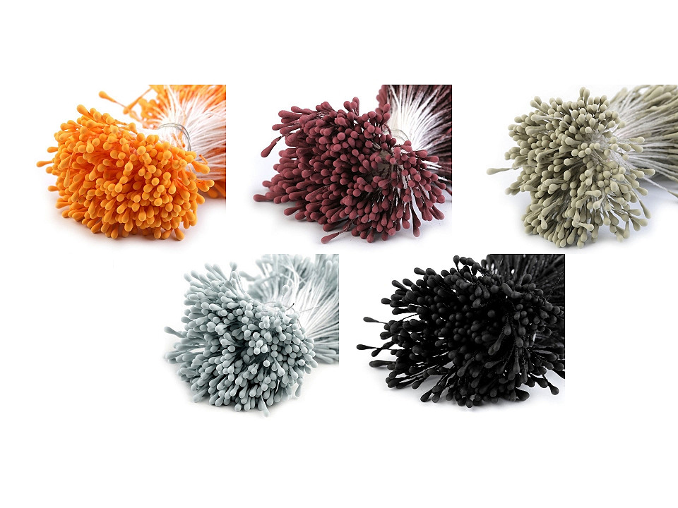 Artificial flower pistils / stamens - Powder (10 Bunches)