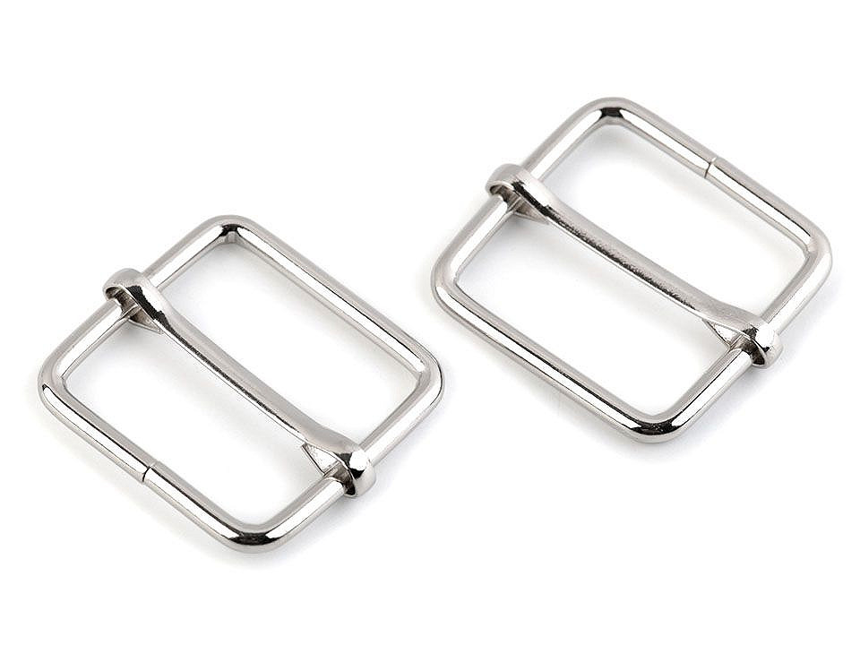 Adjustable slide square buckle width 26 mm - Black varnish (200 Pieces)