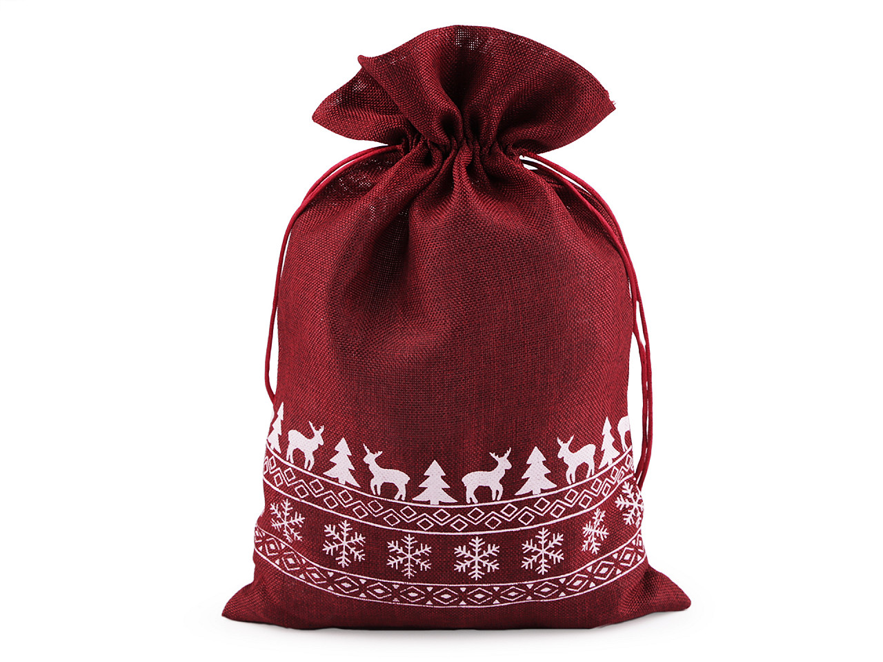 Christmas gift bag 20x30 cm - Red (1 Piece)