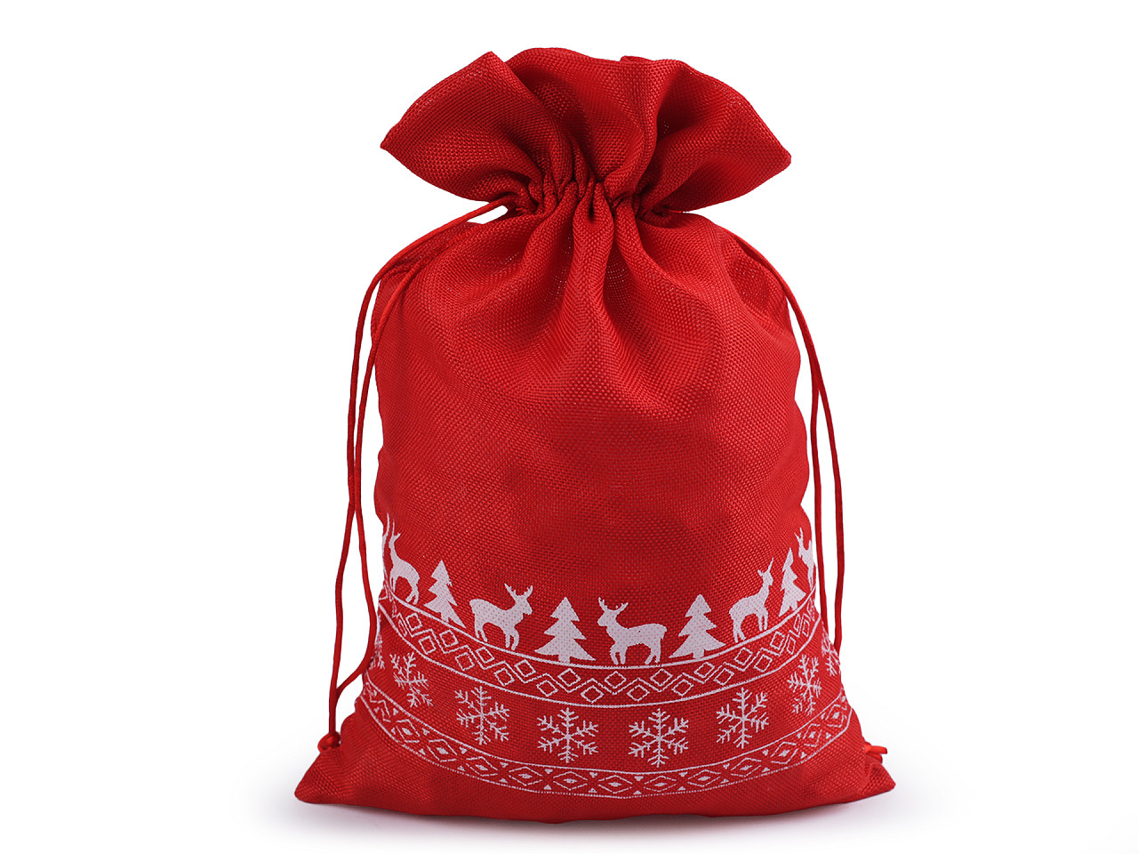 Christmas gift bag 20x30 cm - Red (1 Piece)