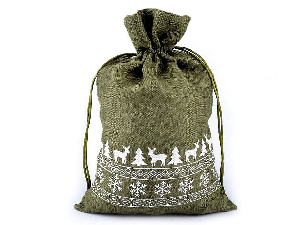 Christmas gift bag 20x30 cm - Red (1 Piece)