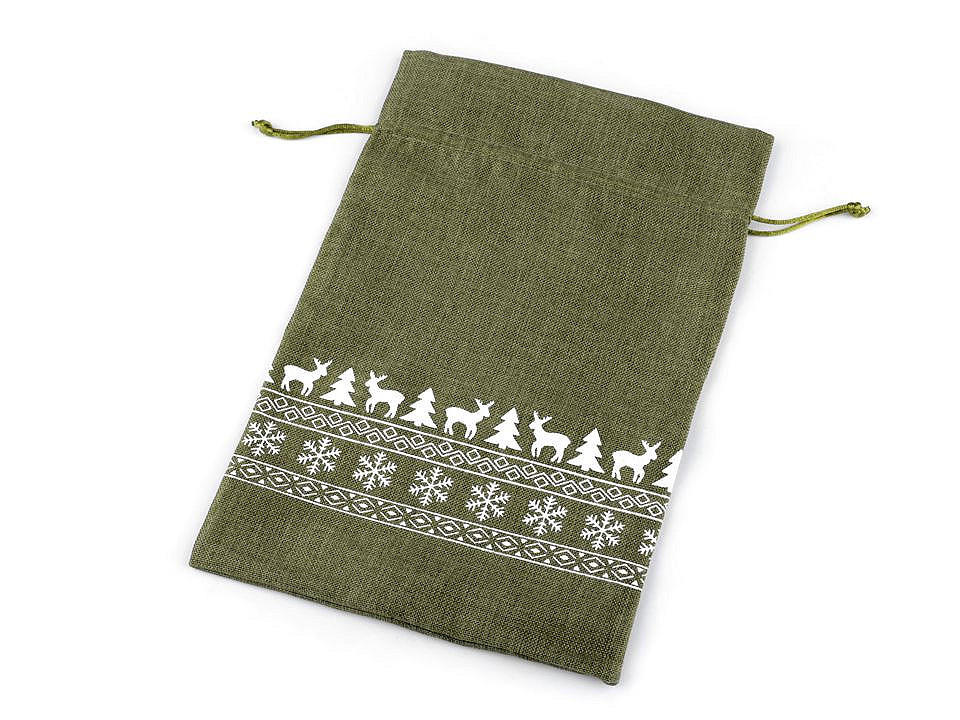 Christmas gift bag 20x30 cm - Red (1 Piece)