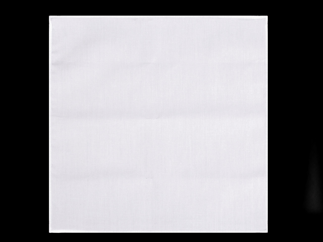 Cotton pocket handkerchief in box - White (1 Piece)
