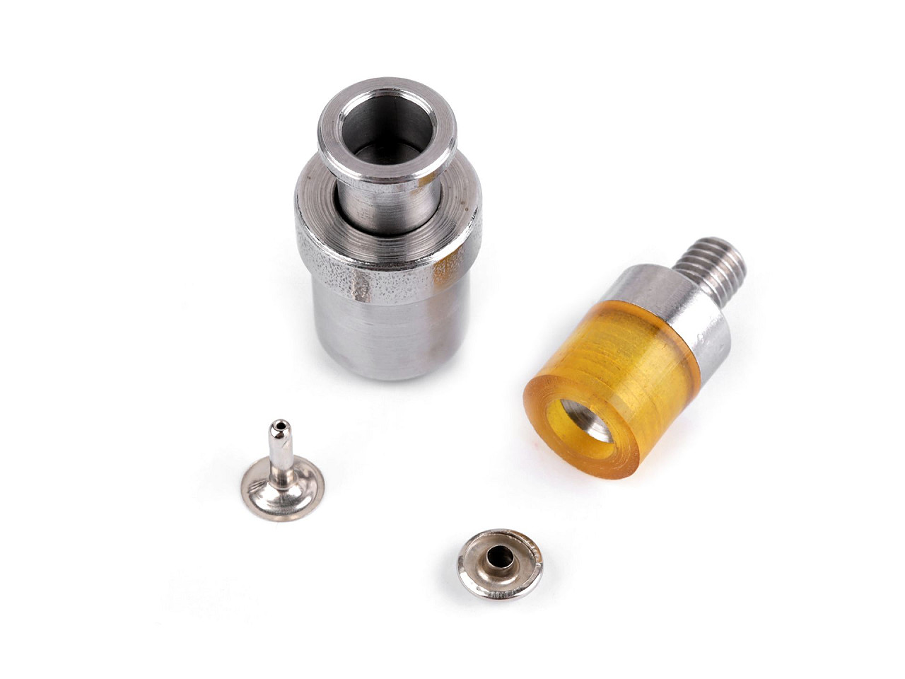 Hand press dies mold for single cap rivets ø10 mm - Nickel (1 Set)