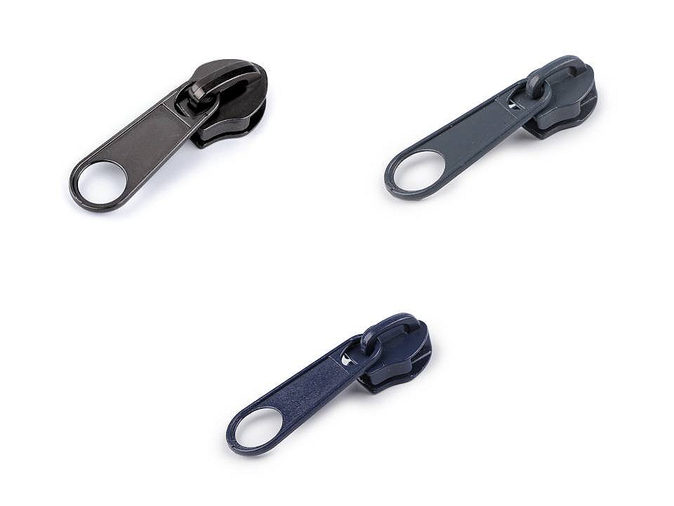 Slider to nylon zippers no 10 - Black nickel (10 Pieces)