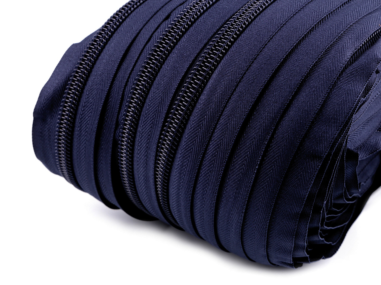 Continuous nylon zipper no 10 - Black (1 Meter)