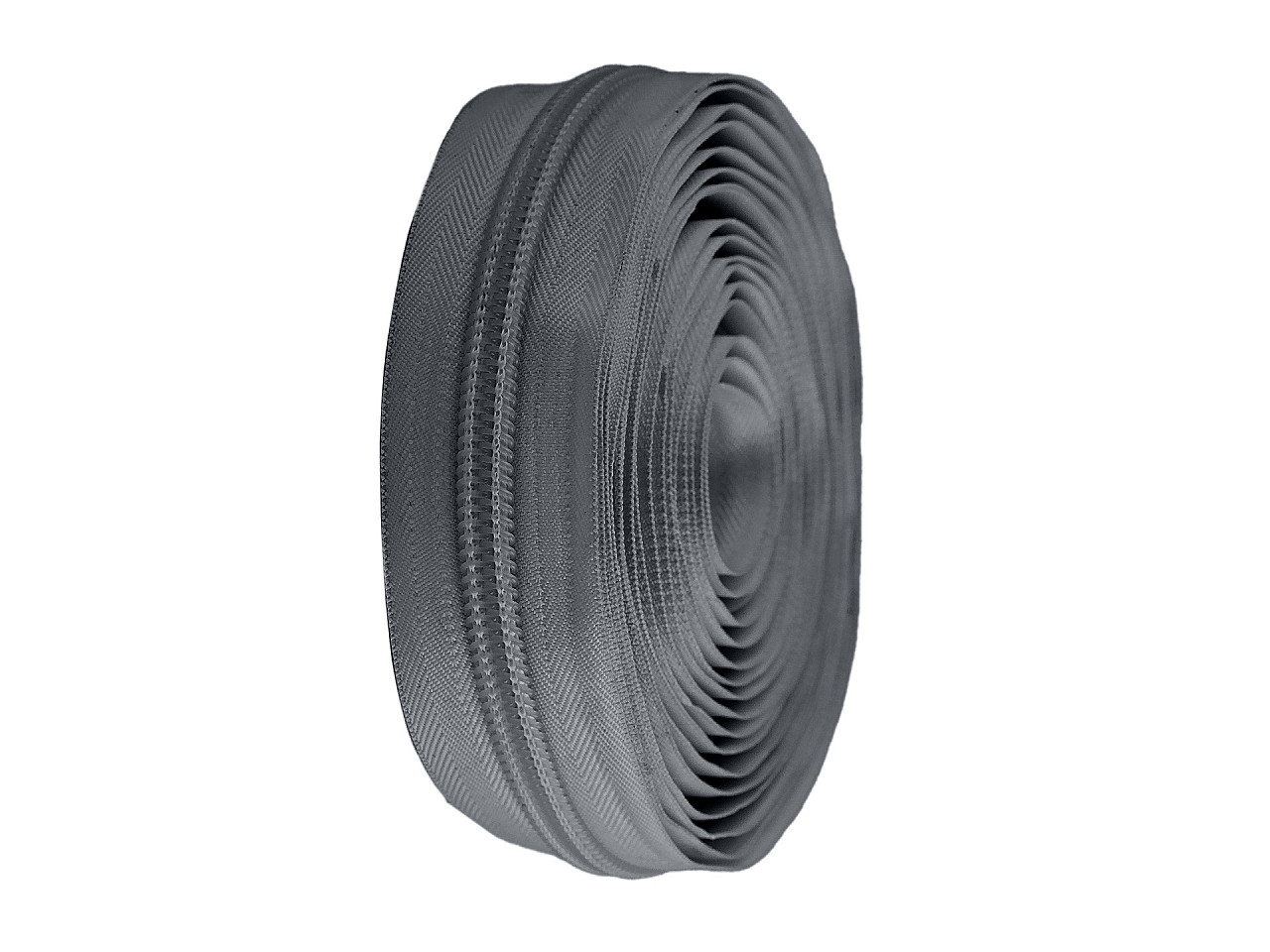 Continuous nylon zipper no 10 - Black (1 Meter)