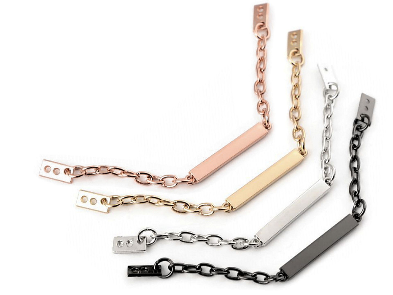 Coat hanging chain loop - Nickel (10 Pieces)
