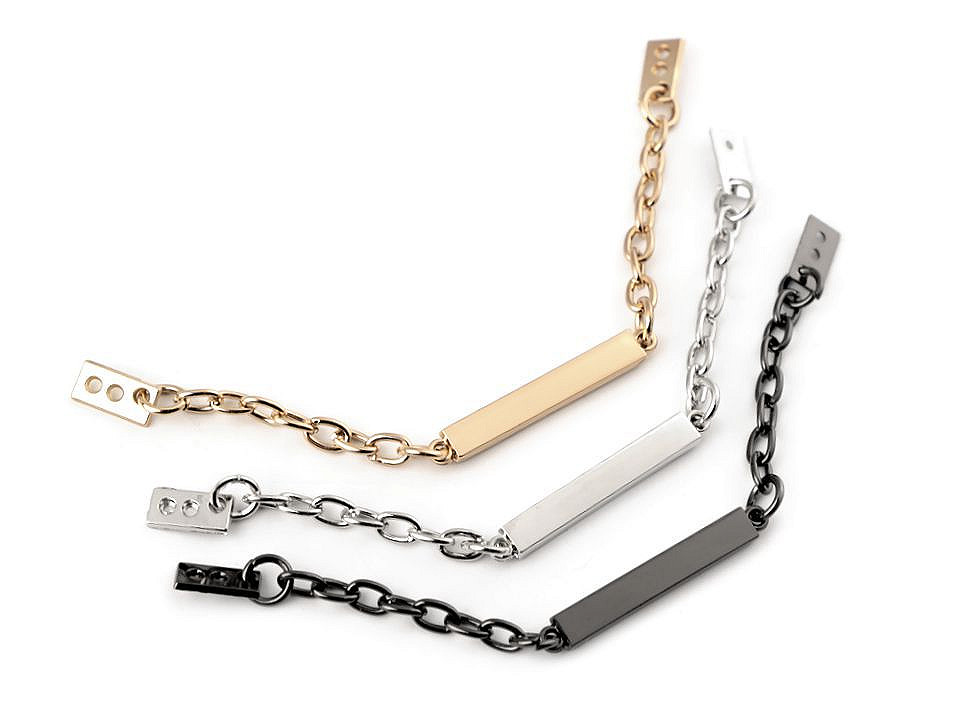 Coat hanging chain loop - Nickel (10 Pieces)