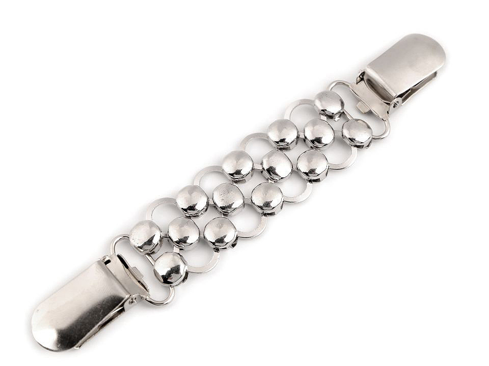 Cardingan clip / fastening buckle - Nickel (1 Piece)