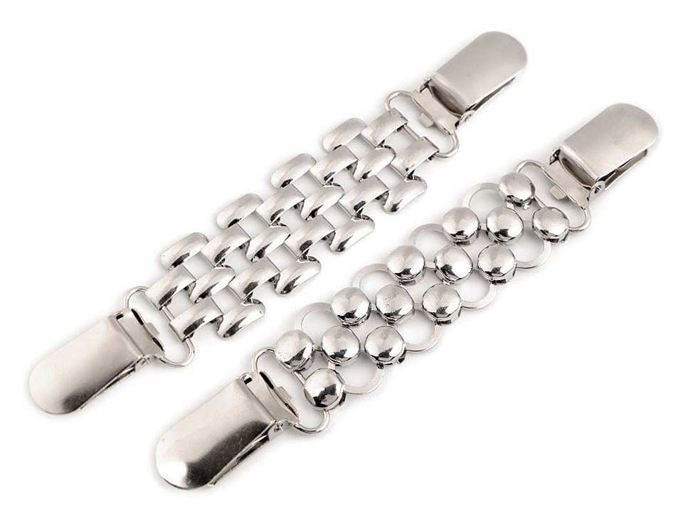 Cardingan clip / fastening buckle - Nickel (1 Piece)