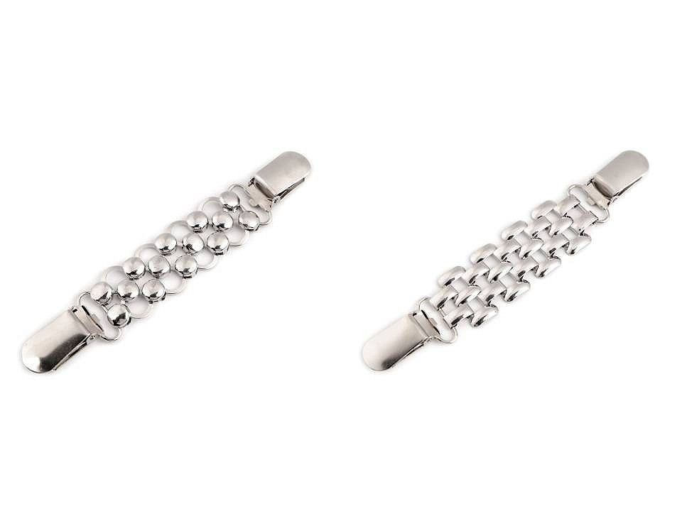 Cardingan clip / fastening buckle - Nickel (1 Piece)