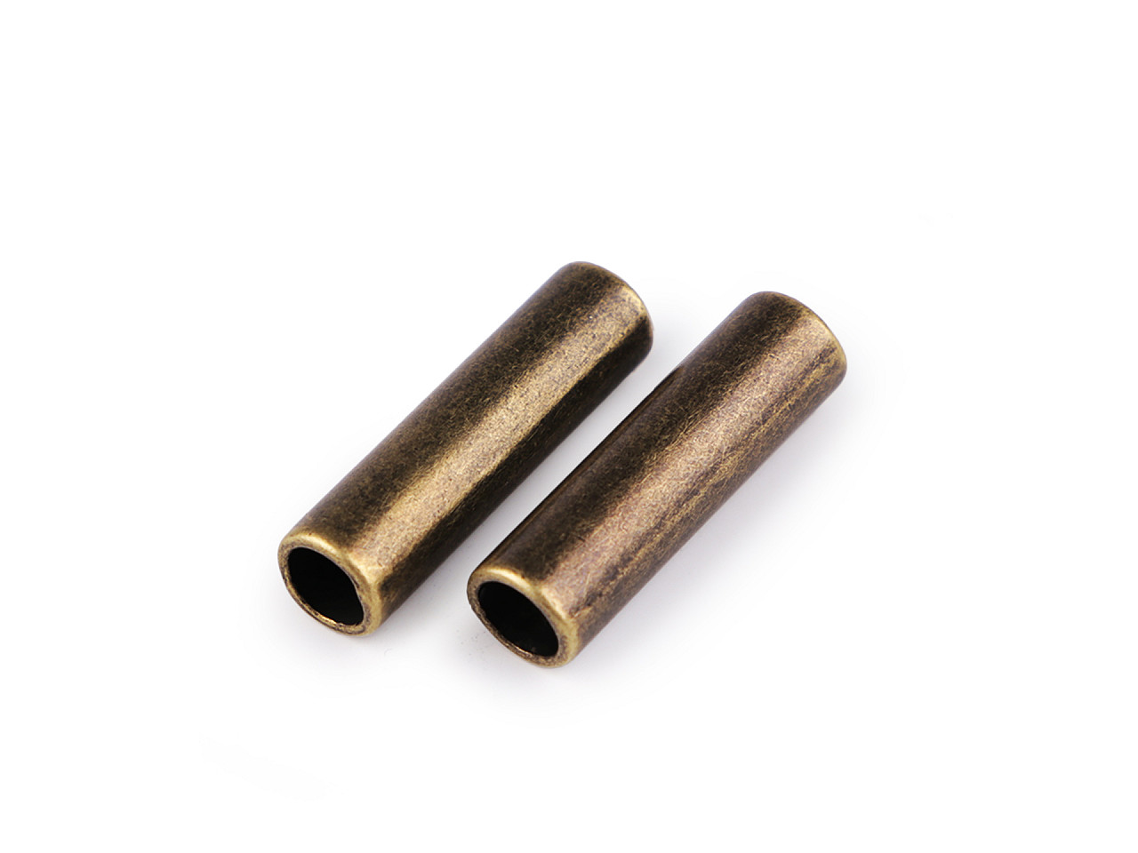 Cord end caps / metal decorative cord end tips ø5.6 mm - Black varnish (10 Pieces)