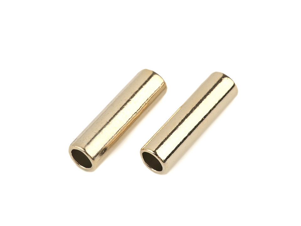 Cord end caps / metal decorative cord end tips ø5.6 mm - Black varnish (10 Pieces)