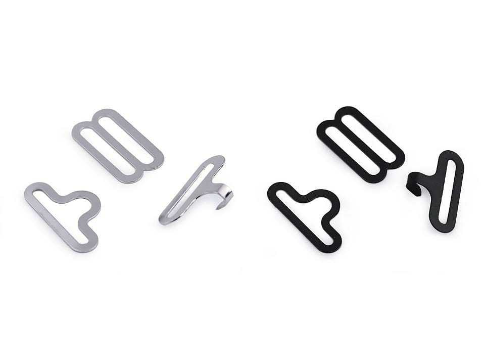 Bow tie hardware clip - Black (1000 Sets)