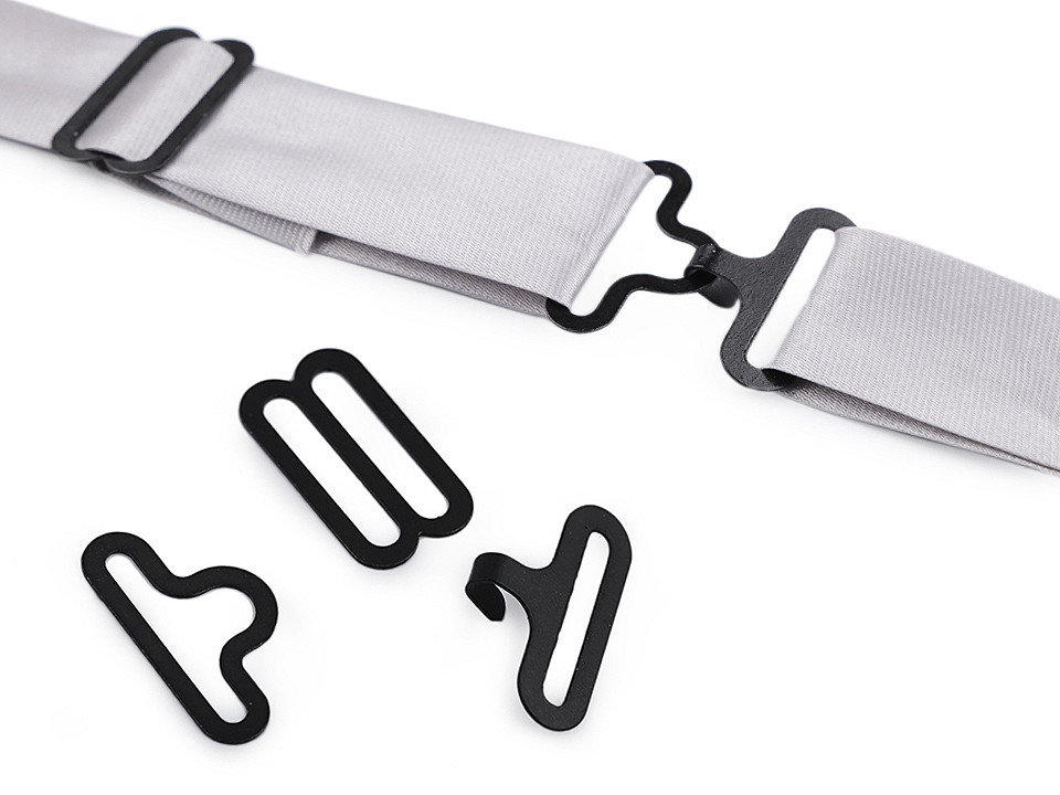 Bow tie hardware clip - Black (1000 Sets)