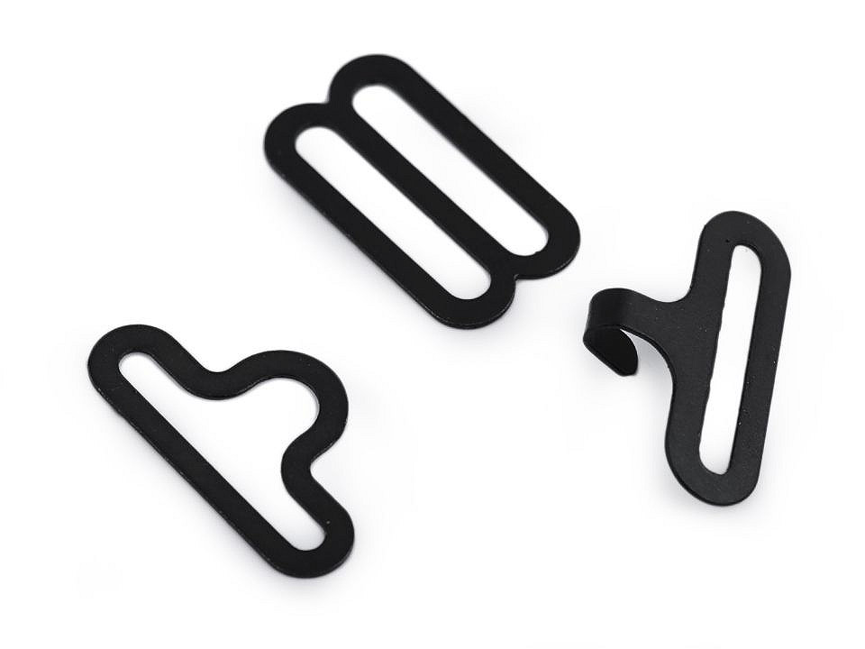 Bow tie hardware clip - Black (1000 Sets)