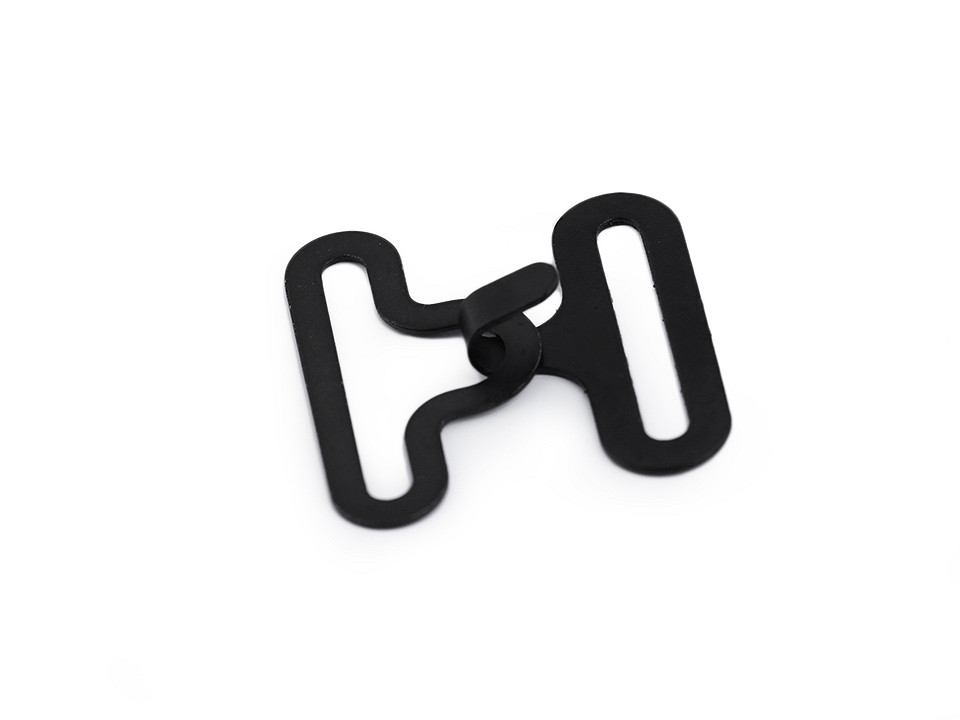 Bow tie hardware clip - Black (1000 Sets)