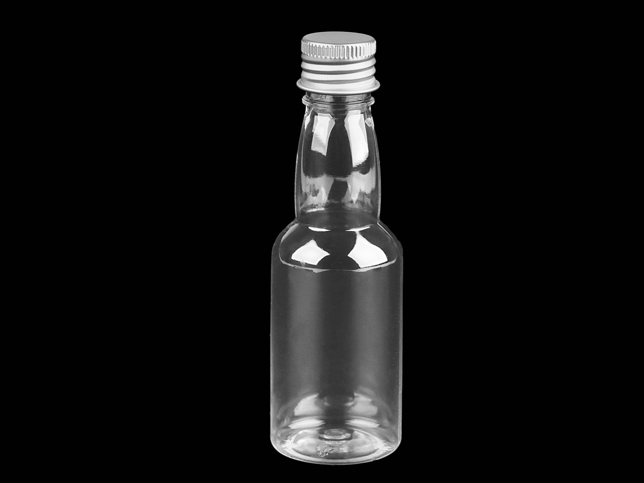 Plastic vial / bottle with screw cap - Transparent (10 Vials)