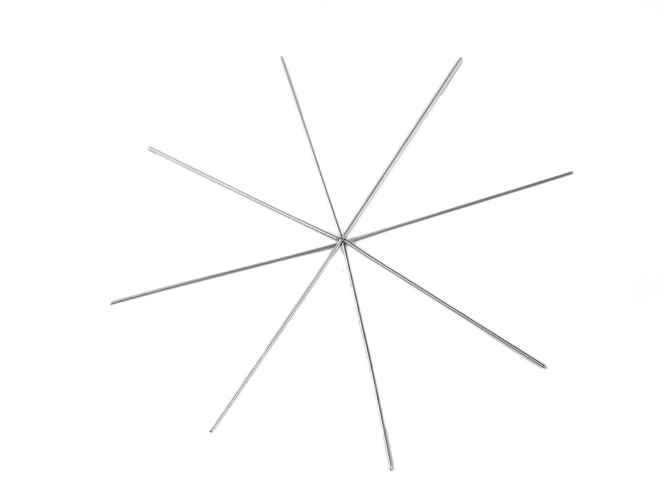 Christmas wire star / snowflake for beading diy ø9 cm - Platinum (10 Pieces)