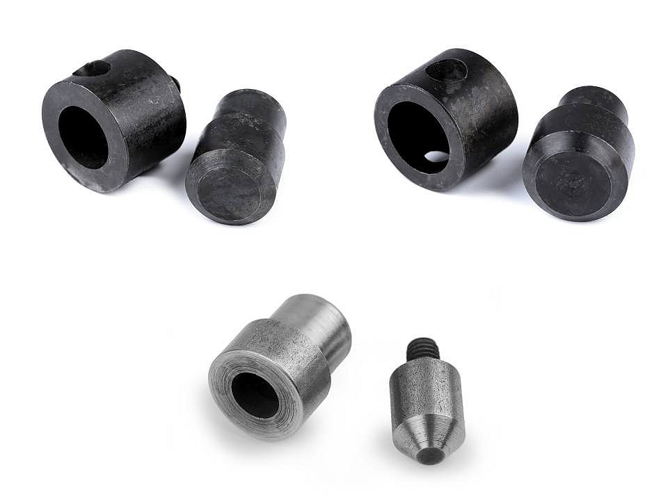 Hand press dies mold for hole making ø12; 18; 20 mm - Nickel (1 Set)