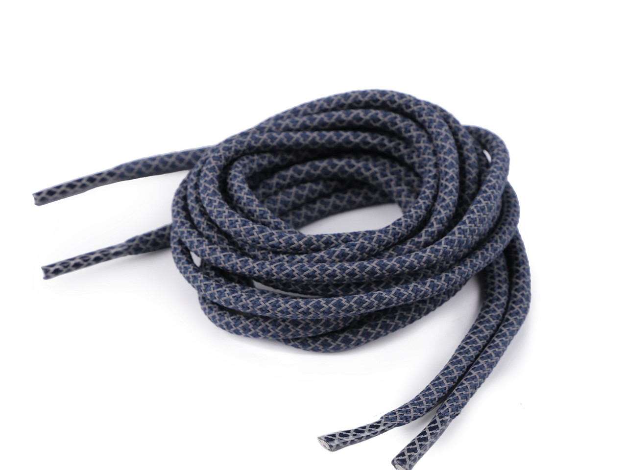 Reflective shoe laces length 130 cm - Very light grey (10 Pieces)