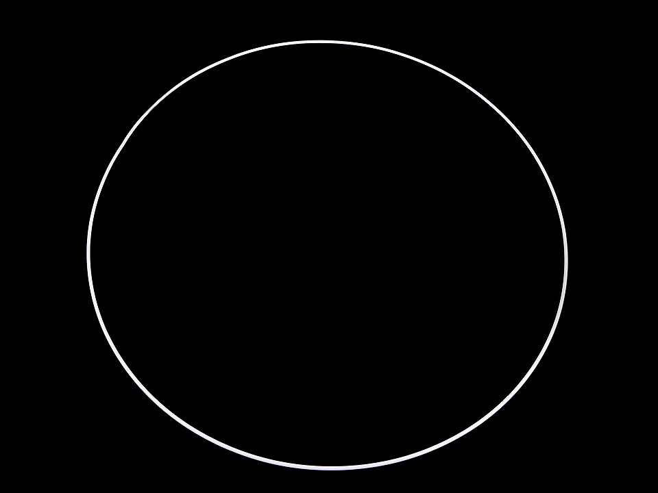 Lacquered metal circle hoop ø60 cm - Silver (1 Piece)