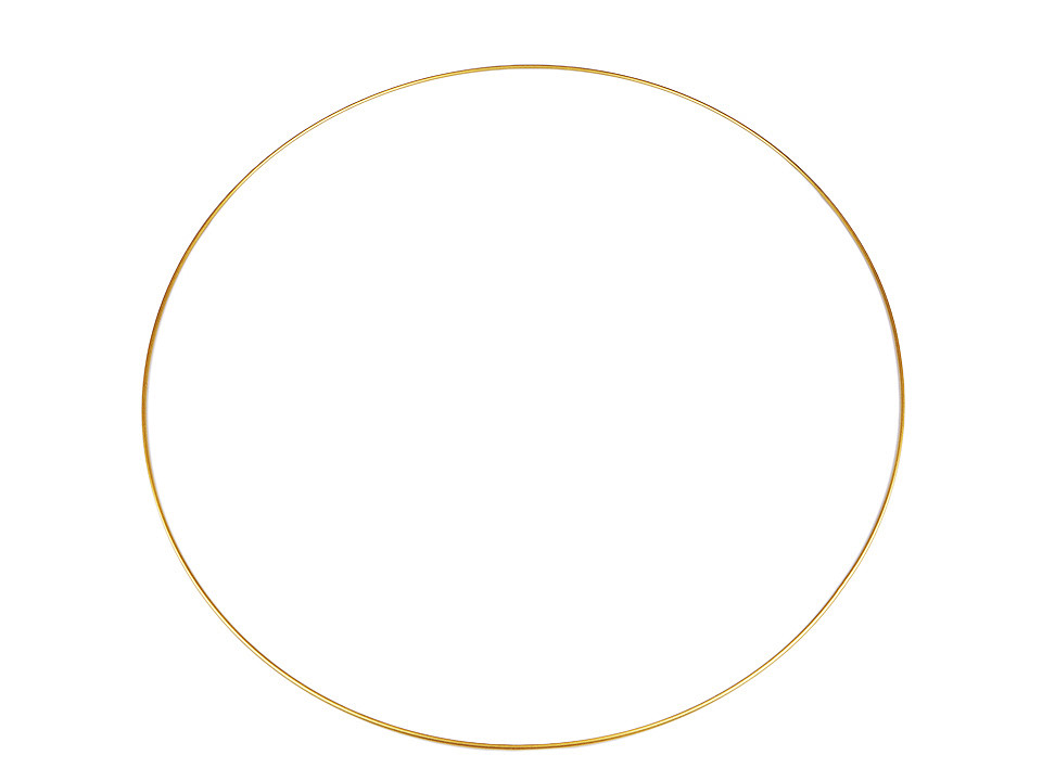 Lacquered metal circle hoop ø60 cm - Silver (1 Piece)